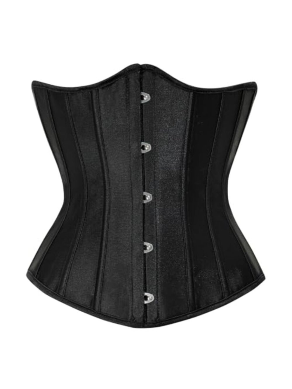 Underbust Corset Tops Lace Up Plastic Boned Bustier for Women Shapewear